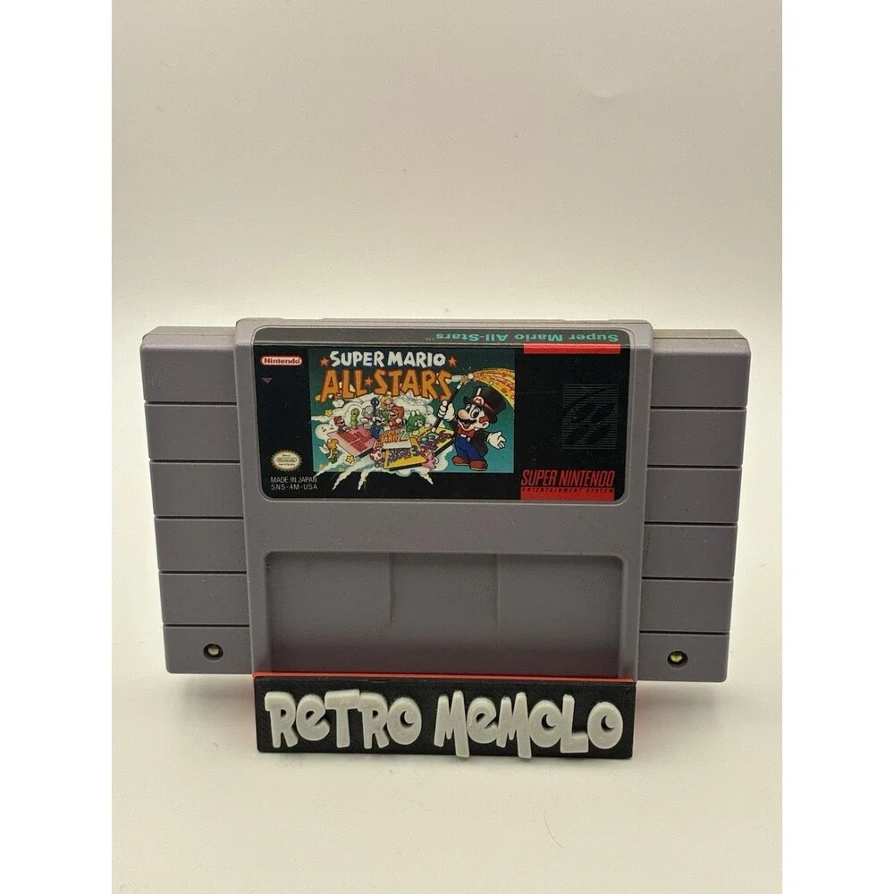 Super Mario All-Stars Cartridge for Nintendo SNES Tested Authentic & Cleaned
